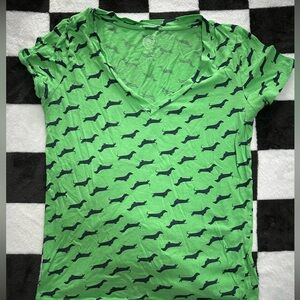 SO Green Perfect Tee - Dachshund Tee!
